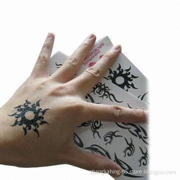Non-toxic Tattoo Stickers, Complies with EN71 Mark, Available in Various Designs
